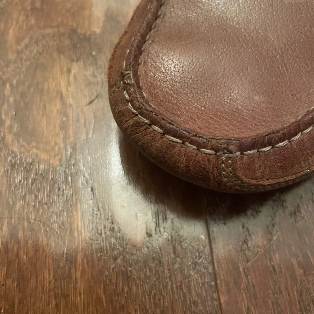Clarks Loafers Mens Brown Leather Penny Driving Mocs Old Money Size 10M